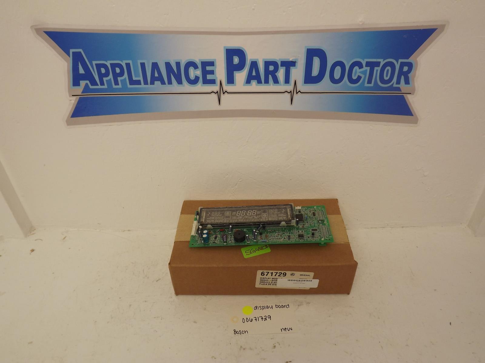 Bosch Dishwasher 00671729 Display Board New Bosch Dishwasher 00671729 Display Board New